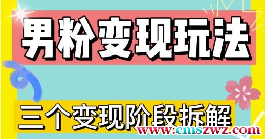 0-1快速了解男粉变现三种模式【4.0高阶玩法】直播挂课，蓝海玩法