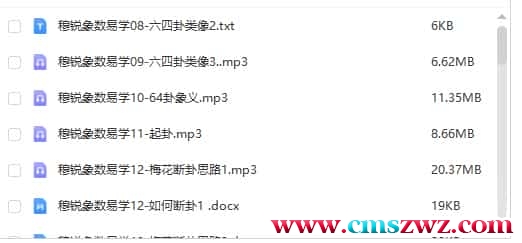 穆锐 象数易学2017网络课程录音17套+资料插图
