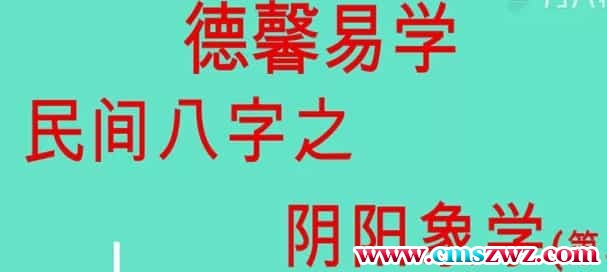 德馨八字易学阴阳八字绝学26集插图