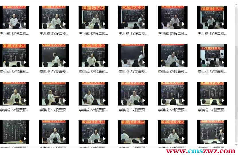 李洪成 SY股票预测教程录像41集插图