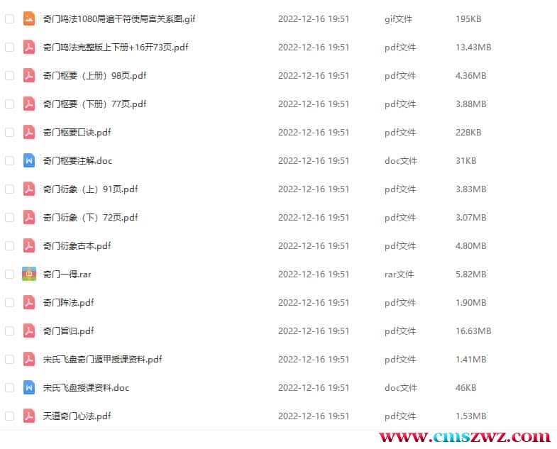 奇门鸣法资料全集插图