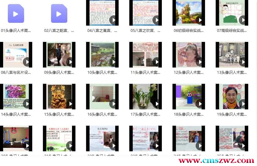 最权威的微信头像图像识人预测术课程47集插图