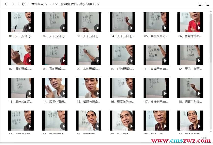 陈朝阳民间八字 课程51集视频，经典课程 陈朝阳最新讲解八字视频 据说属于盲派系列&nbsp;插图1