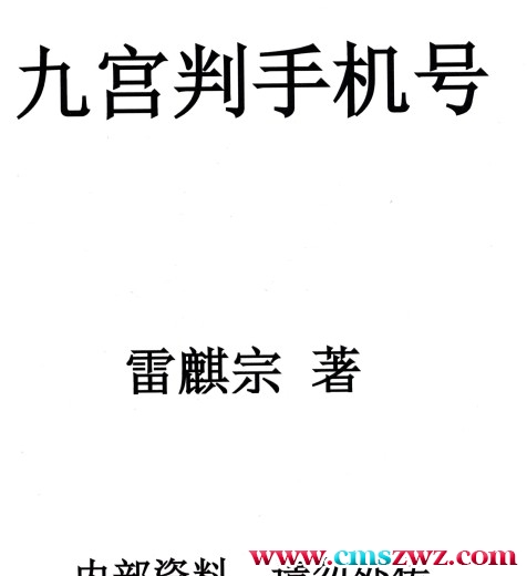 雷麒宗《九宫判手机号》插图