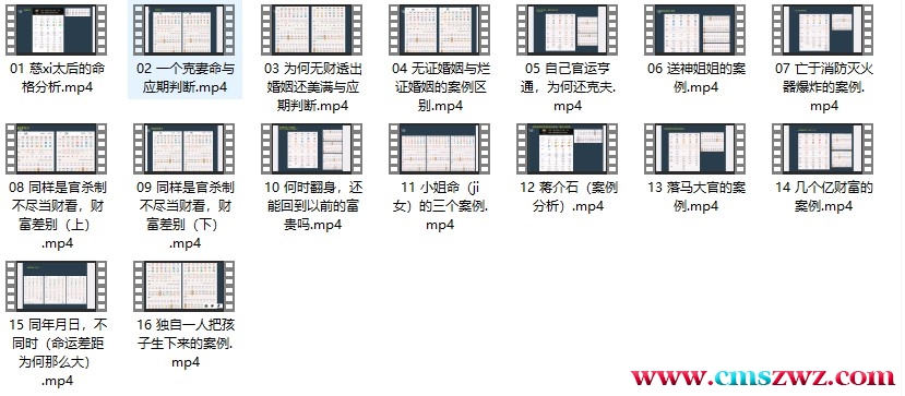 弥盲田派四柱八字16讲视频课实战案例分析，做功／制用／旺衰／宾主／格局，刑冲迫害插图1