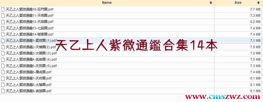 天乙上人紫微通鑑合集14本插图
