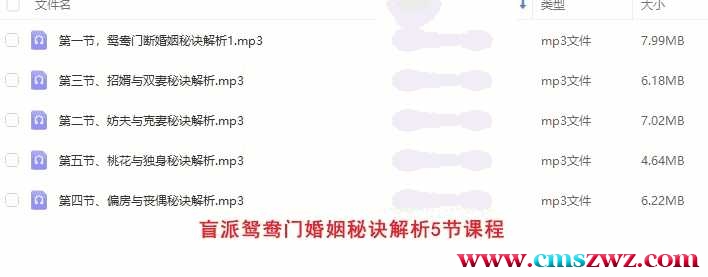 盲派鸳鸯门婚姻秘诀解析5节课程插图