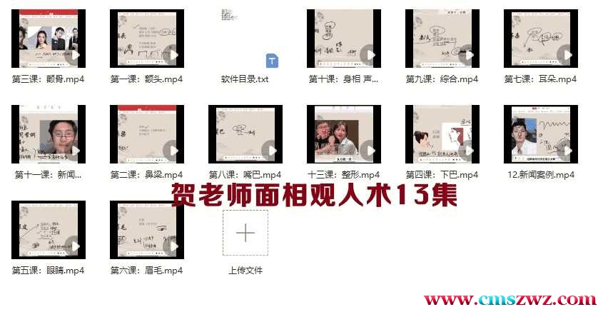 贺老师面相观人术13集视频插图