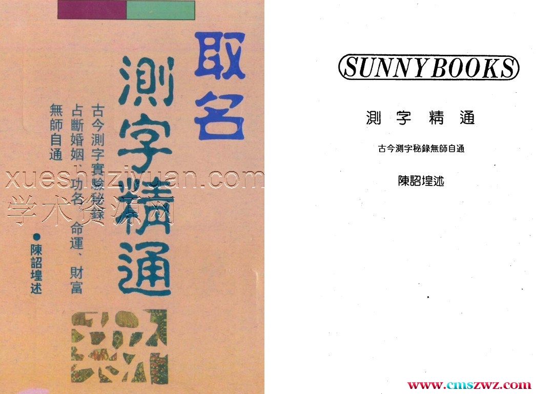 陈诏堭-取名测字精通插图