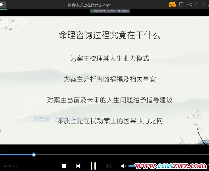 明杨老师 命理咨询师养成6集插图