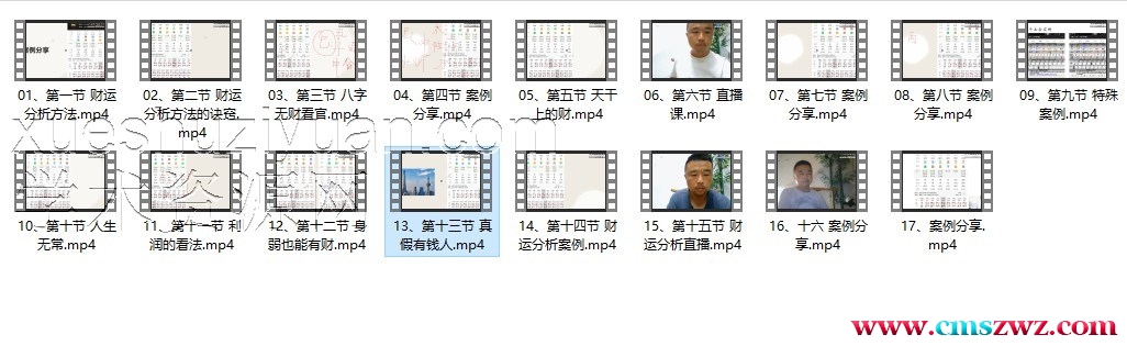《财运分析专业课》17集 清风新派八字插图 《财运分析专业课》17集 清风新派八字插图