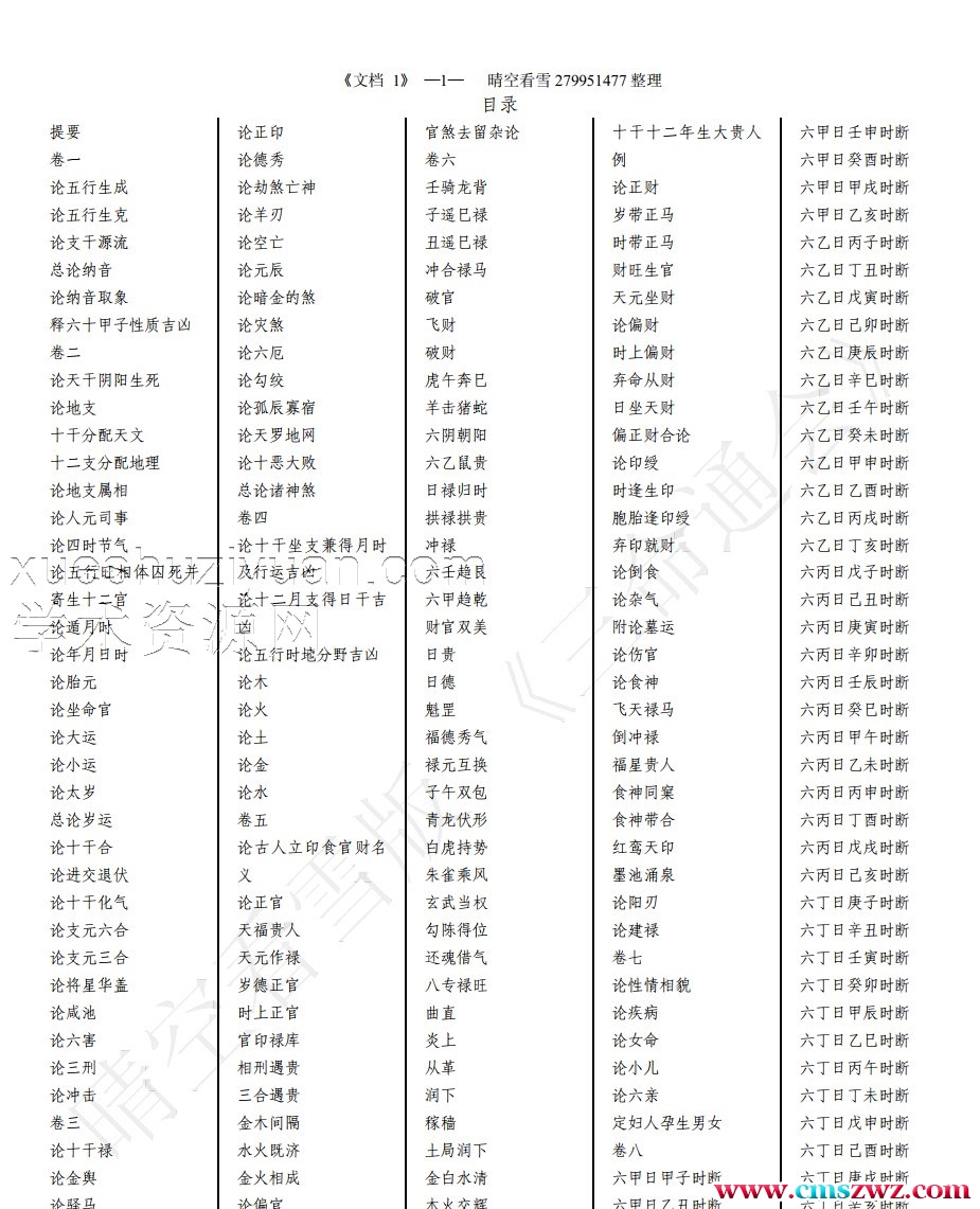 命理相关电子书 三命通会插图