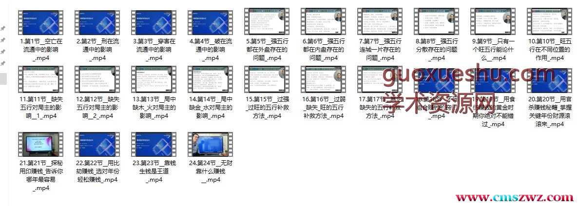 2406234 行谦老师【《闻氏中级五行流通论局法》视频课程】24节–插图