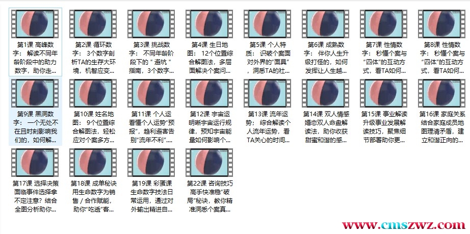 数字心理解读师中级班：解盘进阶 生命数字生日篇破译，解读4个大运助TA少走弯路插图