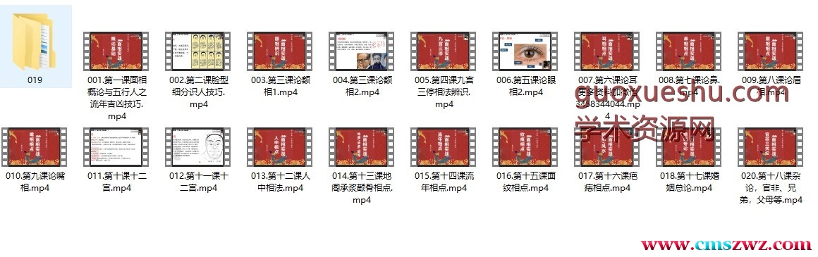 2406235 星月辰光面相实战班(完整版)插图 2406235 星月辰光面相实战班(完整版)插图