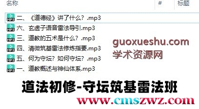 道法初修-守坛筑基雷法班录音插图 道法初修-守坛筑基雷法班录音插图