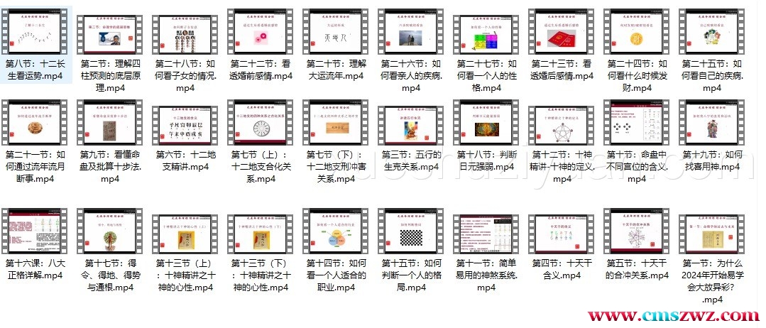 赵元亚四柱预测学综合班30集视频插图 赵元亚四柱预测学综合班30集视频插图
