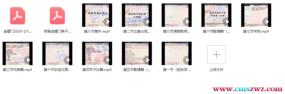 金镖门2024《六亲论断、父母、兄弟、子女、调候取用》视频10集+资料插图