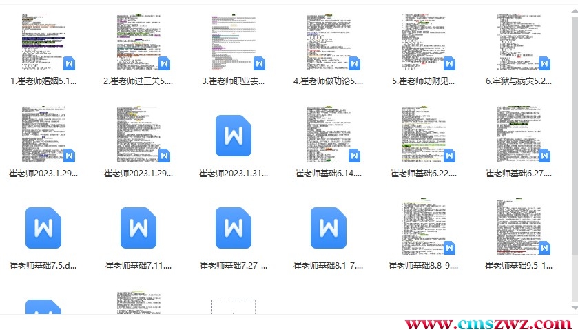 崔老师催文举上课笔记文档20份插图