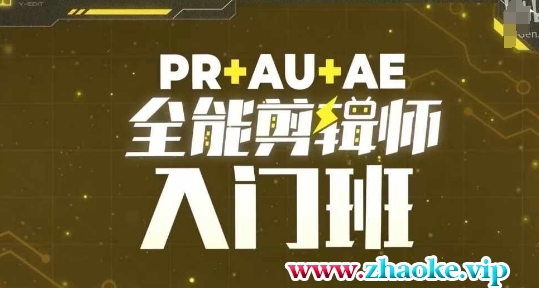 PR+AU+AE全能剪辑师入门班，剪辑入门必学课程