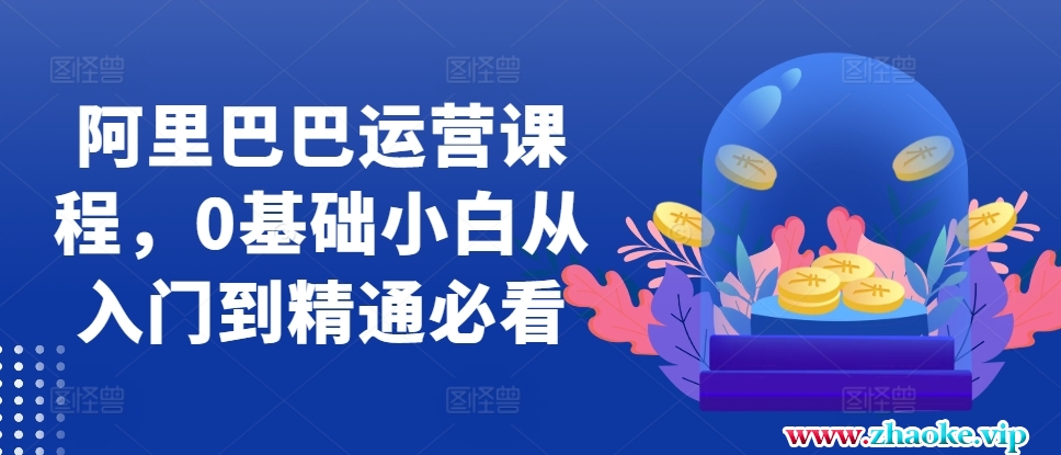 阿里巴巴运营课程，0基础小白从入门到精通必看