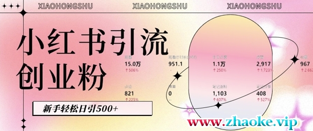 小红书私域引流无脑操作法：AI生成内容，粉丝自动转化，新手轻松日引500+创业粉