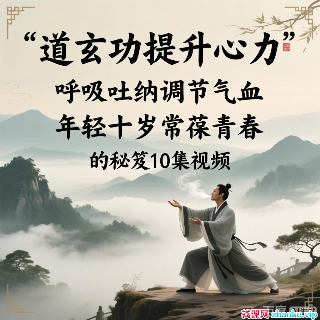 道玄功提升心力，呼吸吐纳调节气血，年轻十岁常葆青春的秘笈10集视频