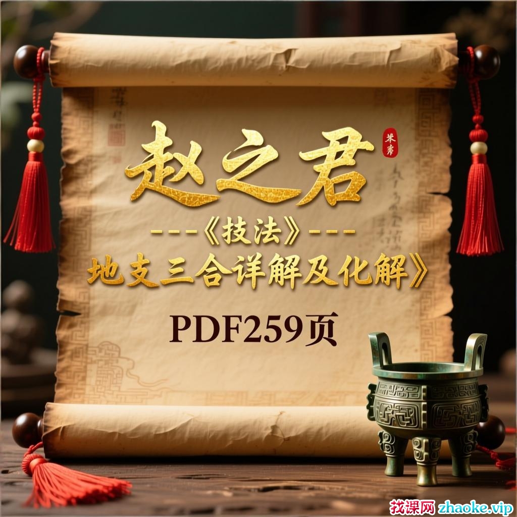 赵之君《技法–地支三合详解及化解》pdf 259页 电子版