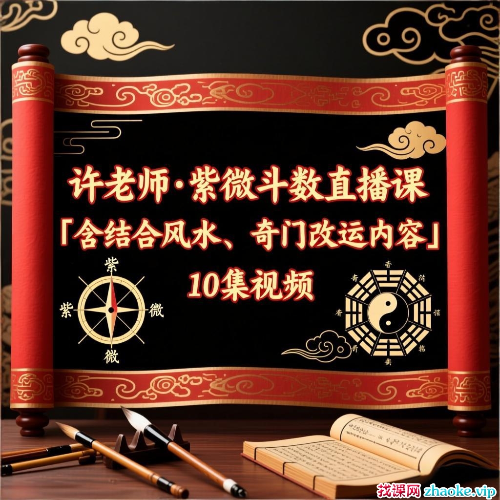 许老师·紫微‮数斗‬直播课「含结合风水、奇门改运内容」10集视频
