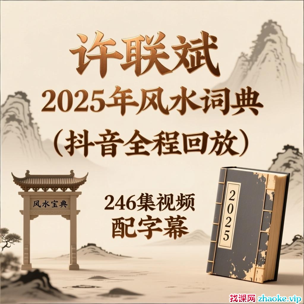 许联斌2025年风水词典（全播‬程精回华‬放），可复反‬观看，配字幕，246集视频课