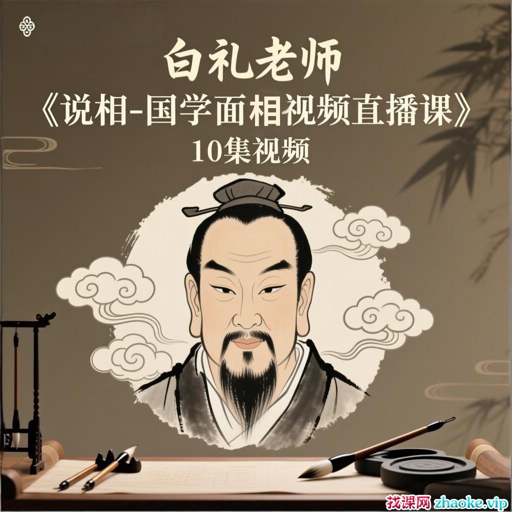 白礼老师《白礼说相-国学面相视频直播课》10集视频
