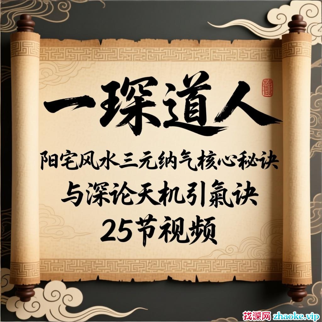 一琛道人阳宅风水三元纳气核心秘诀与深论‬天机引炁诀 25节视频