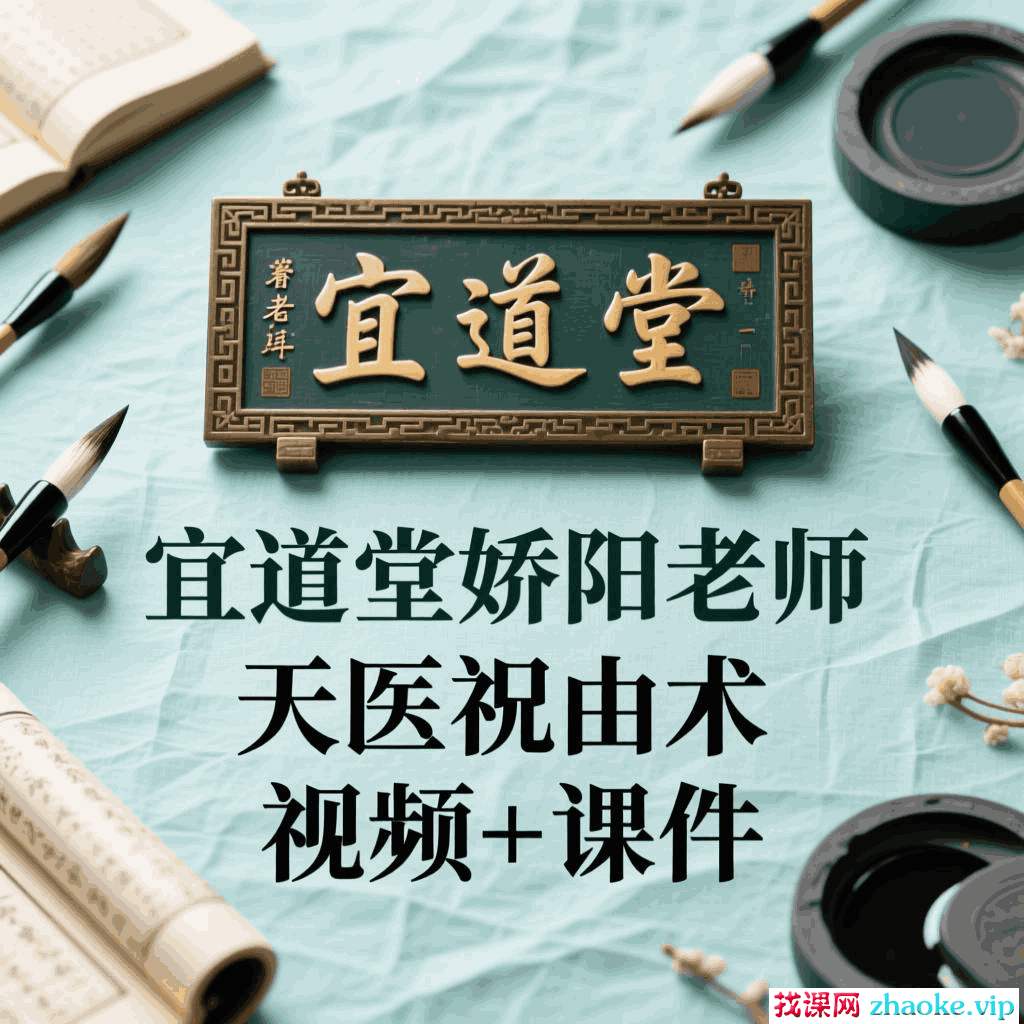宜道堂娇阳老师天医祝由术   视频+课件