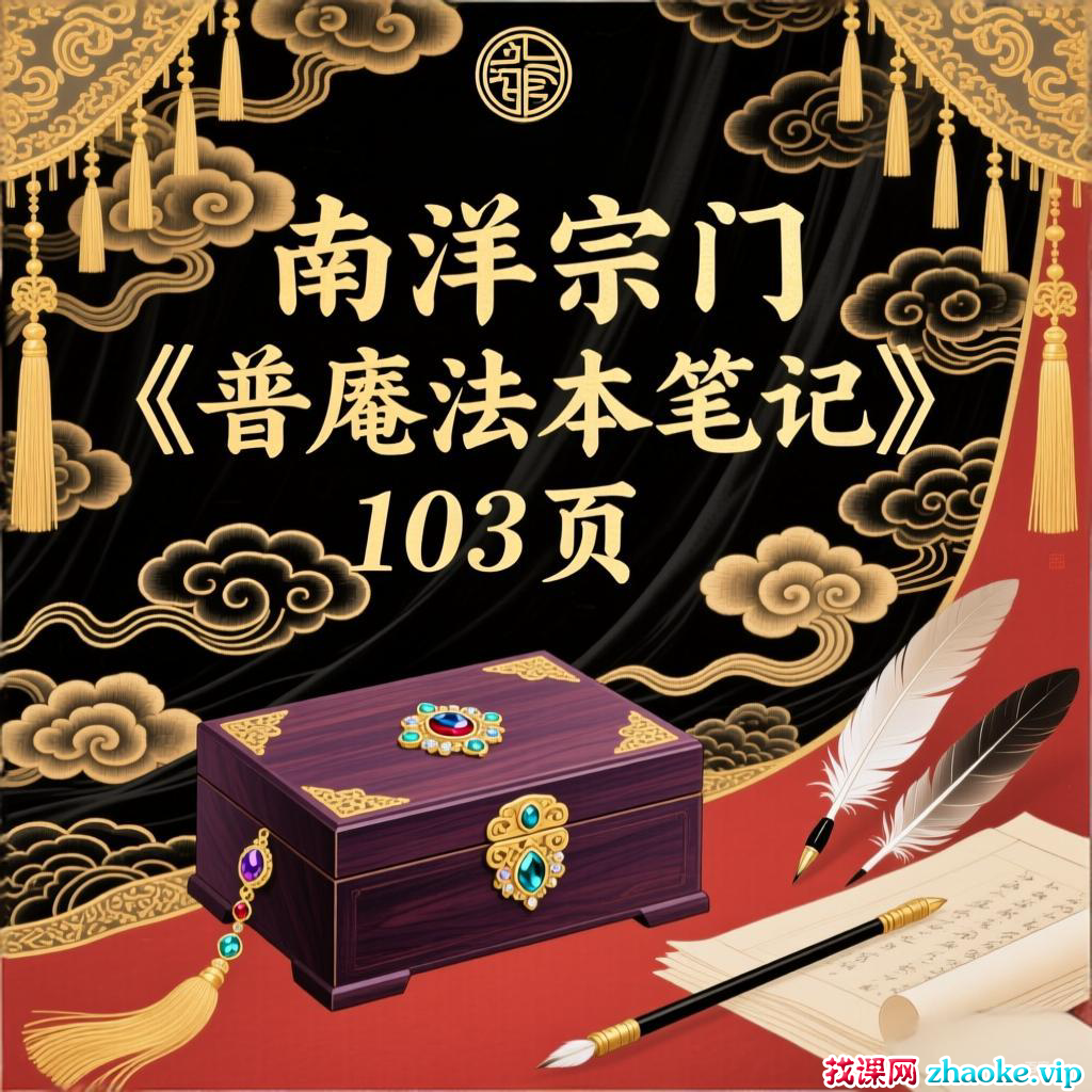 南洋宗门《普庵法本笔记》103页手抄本