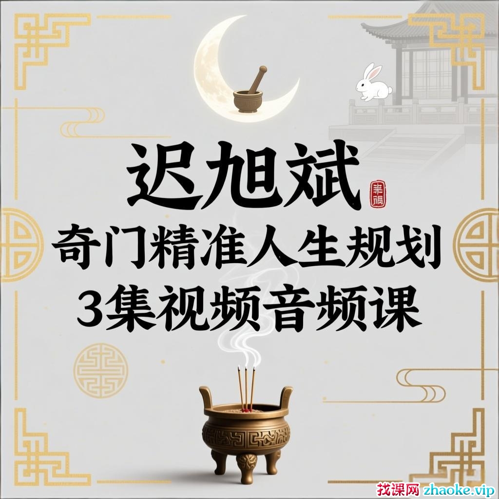 迟旭斌 奇门精准人生规划3集 视频音频课
