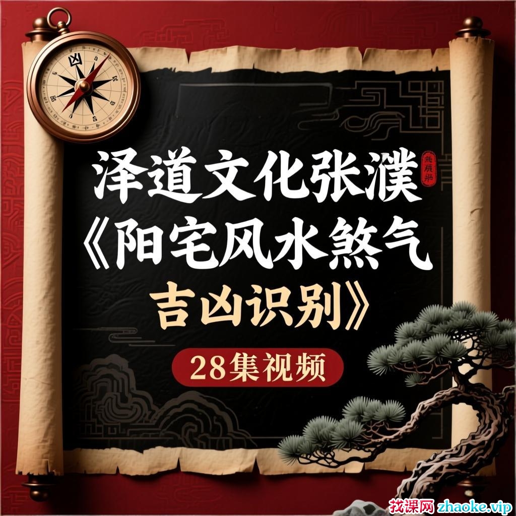 泽道文化张濮《阳宅风水煞气吉凶识别》28集视频